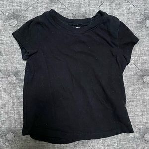 Old Navy Black Toddler Baby Boy Girl Unisex Neutral Short Sleeve Tee Shirt 18-24